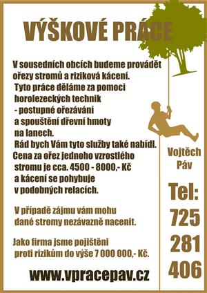 Nabídka - ořez stromů a rizikové kácení