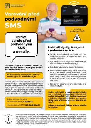 Varování MPSV před podvodnými SMS